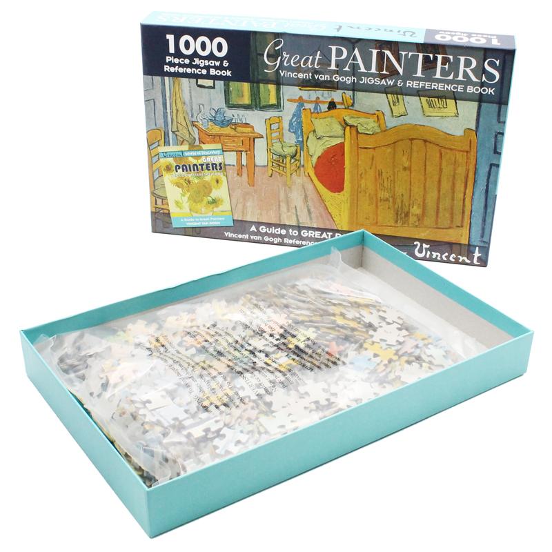 1000 Piece Jigsaw &amp; Reference Book: Great Painters Vincent Van Gogh