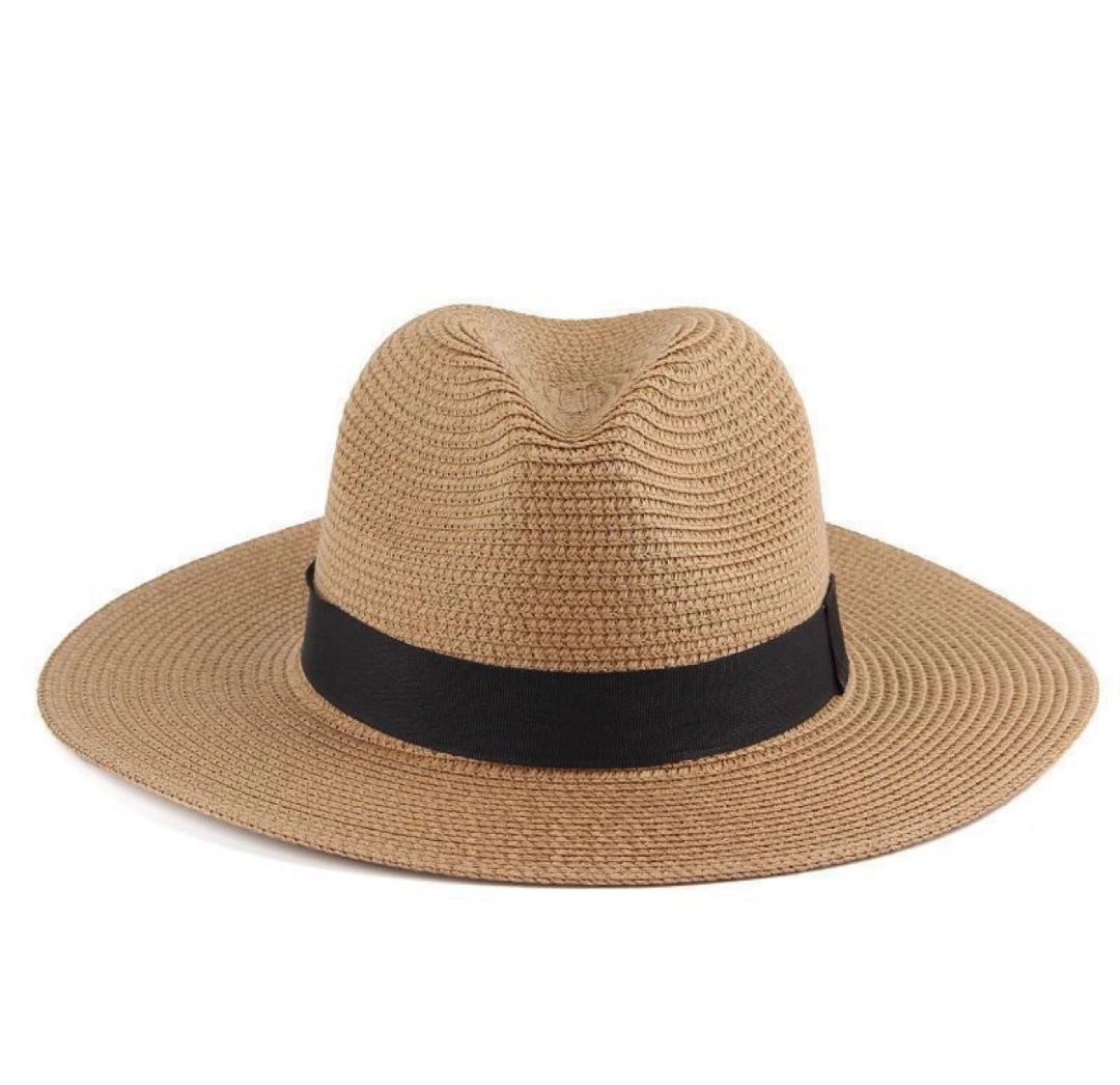 Nón cao bồi phớt mũ cao bồi nam nữ Fedora comboy chất liệu cói Hàng nhập dona24072901