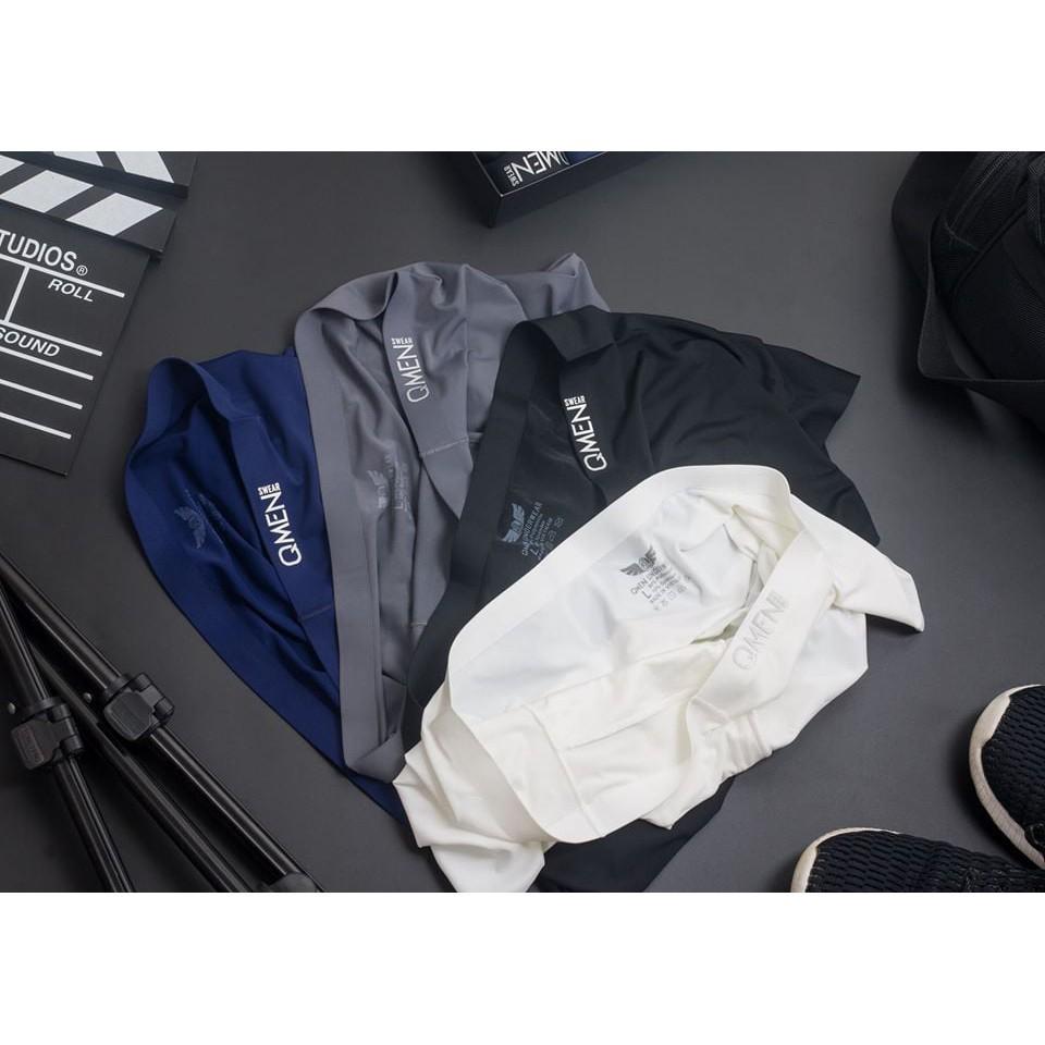 Quần lót nam đùi Boxer Q.men, sịp cao cấp, đúc lụa sữa, không đường may, mát, nhẹ, siêu co giãn