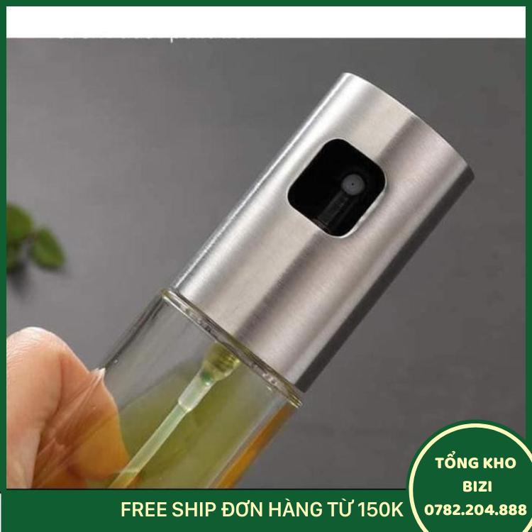 Bình Xịt Dầu Ăn Gia Vị Chai Thủy Tinh Loại Phun Sương 100Ml - Đồ Dùng, Dụng Cụ Nhà Bếp, Kệ Hũ Gia Vị - Free Ship Toàn Quốc