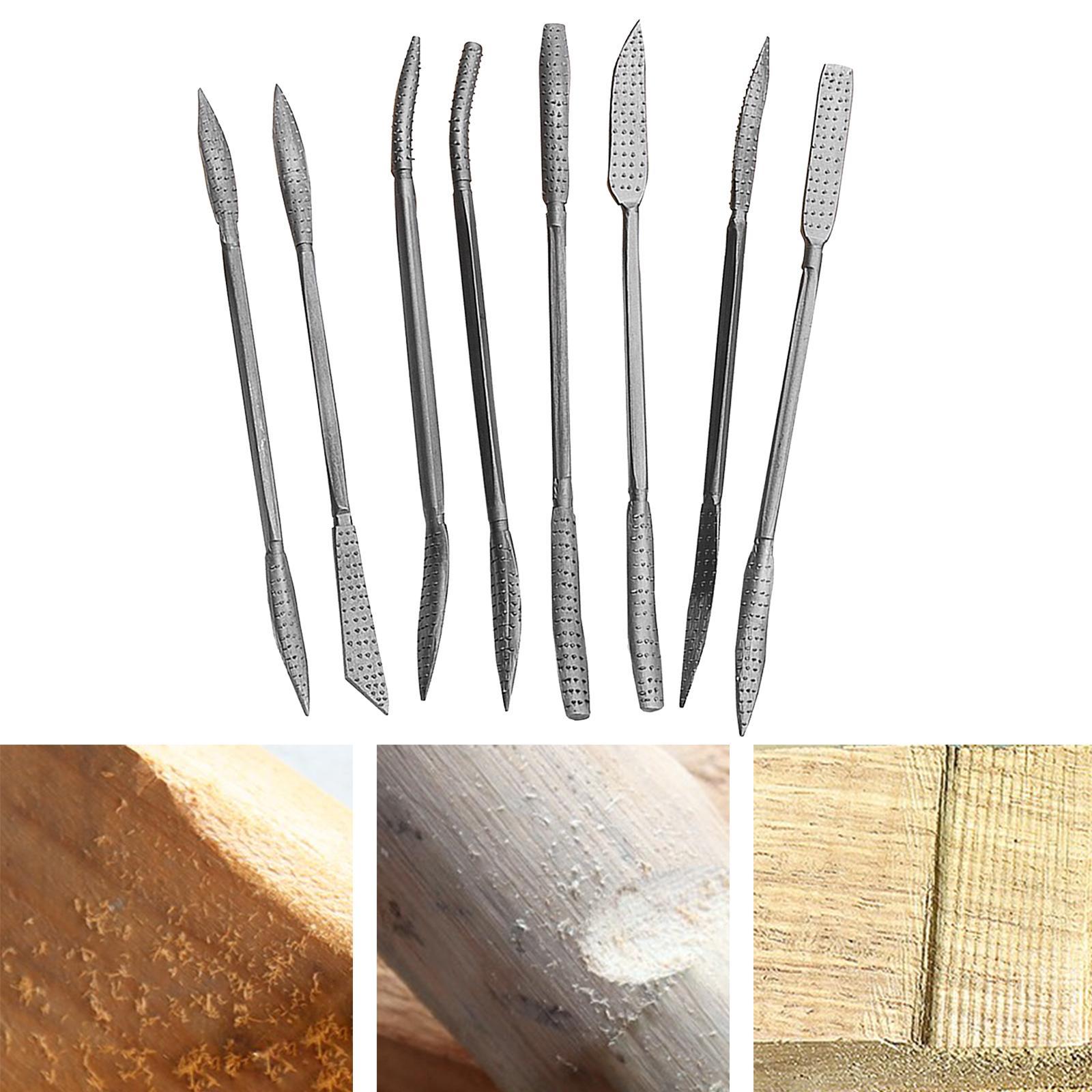 Wood Rasp File Set Riffler files Burrs for Engraving Carving Woodworking