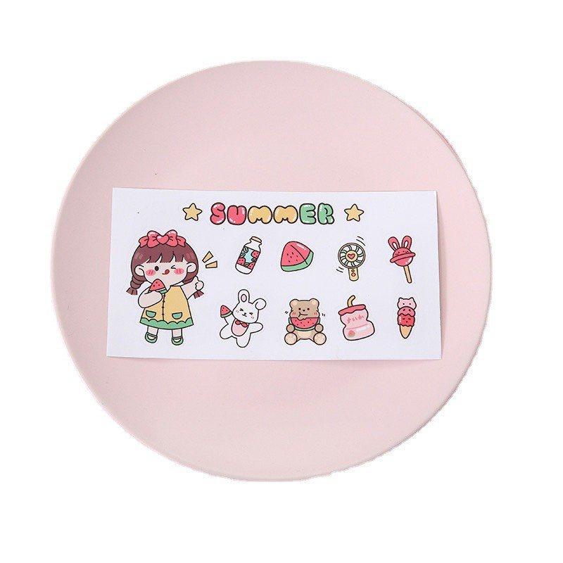 Miếng sticker hình dán cute trang trí dán sổ, dán laptop, dán mũ bảo hiểm DL02 CUTE