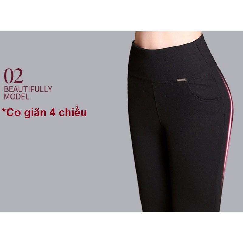 Hàng nhập cao cấp - Quần legging cạp cao-Video + Sẵn hàng Quần legging nữ lưng thun cao cấp QL-201i