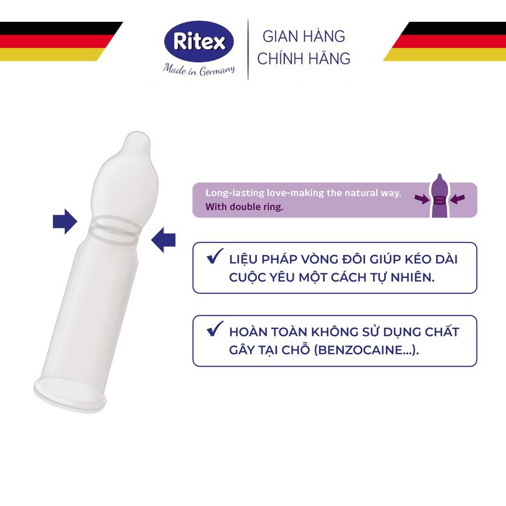 Bộ 2 hộp Bao cao su Ritex Delay -  Kéo dài thời gian - 8 Chiếc