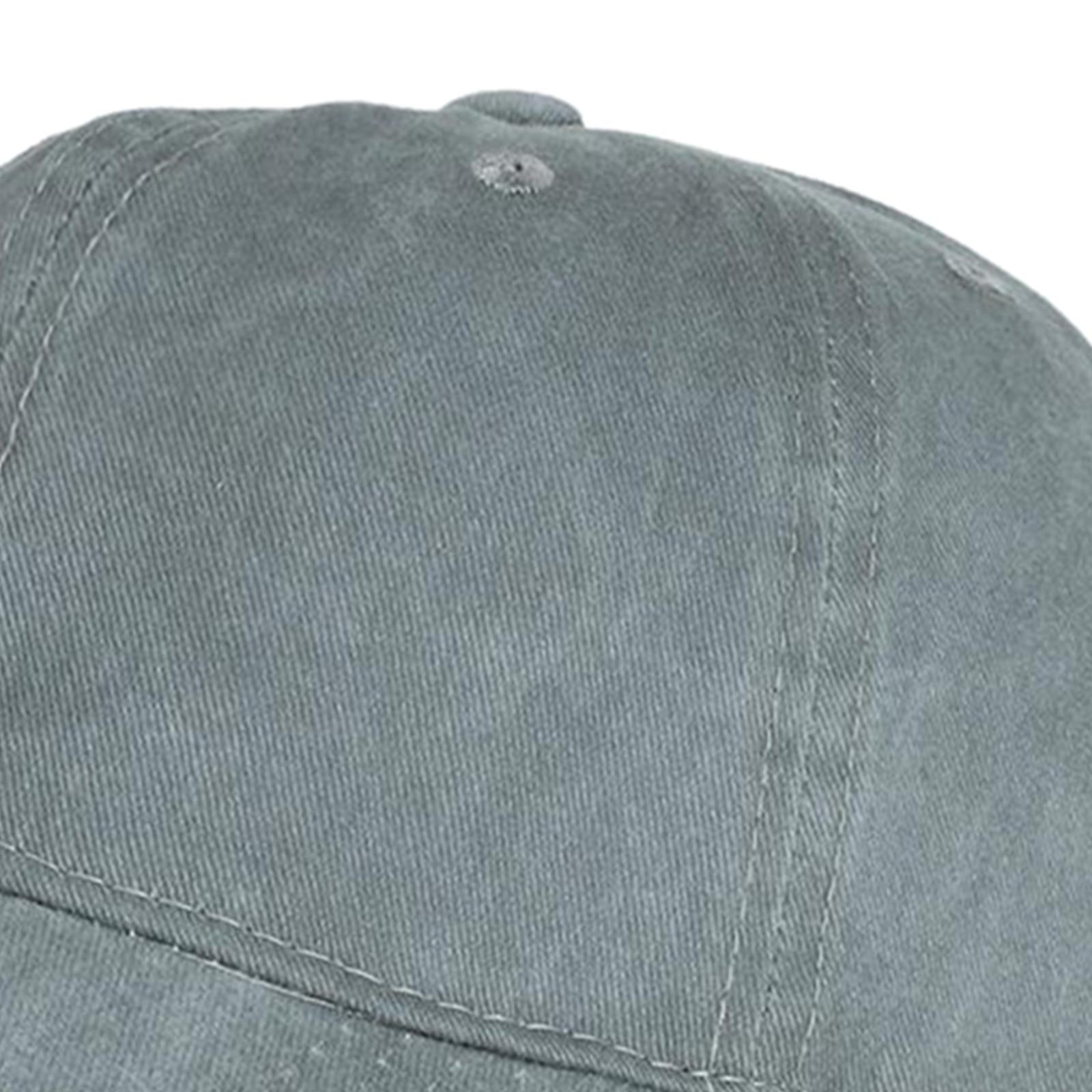 Fashion Baseball Cap Washed Cotton Hat Adjustable Plain Dad Men Hat Black
