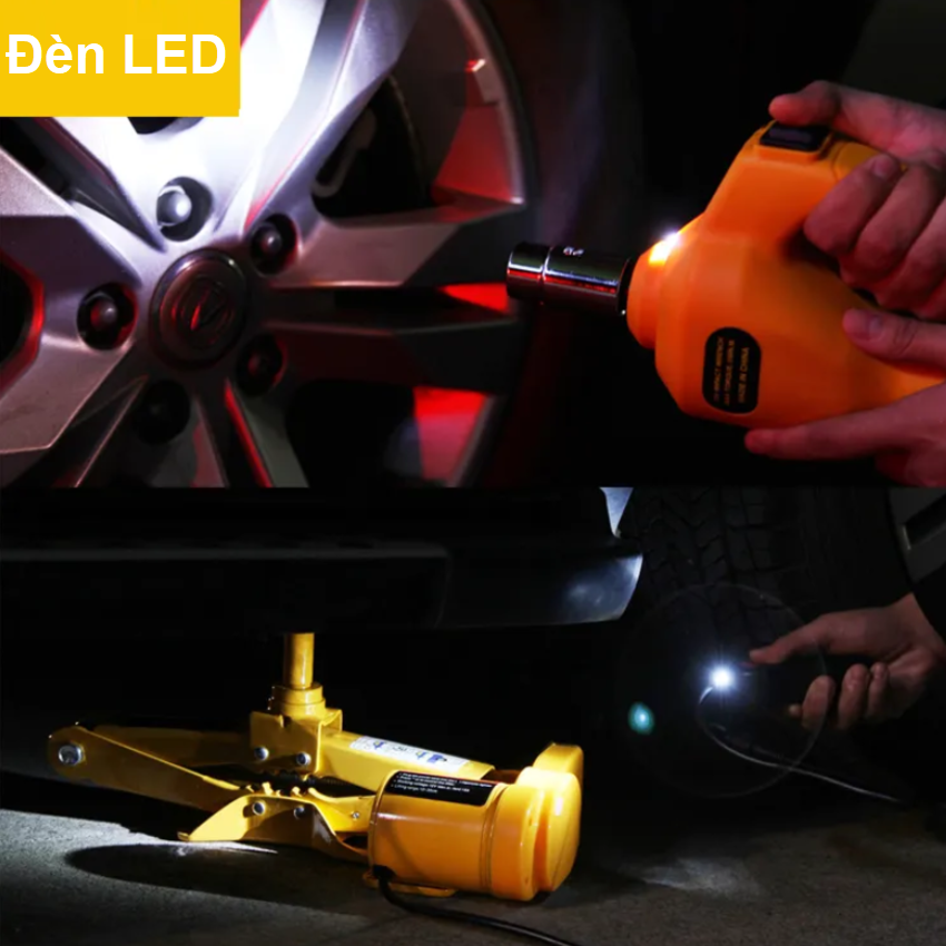 Bộ nâng kích gầm điện, kiêm máy bơm lốp và máy siết ốc ô tô đa năng 3 trong 1 ROGTZ TY-EJ06 Tải Trọng: 2000Kg - HÀNG NHẬP KHẨU