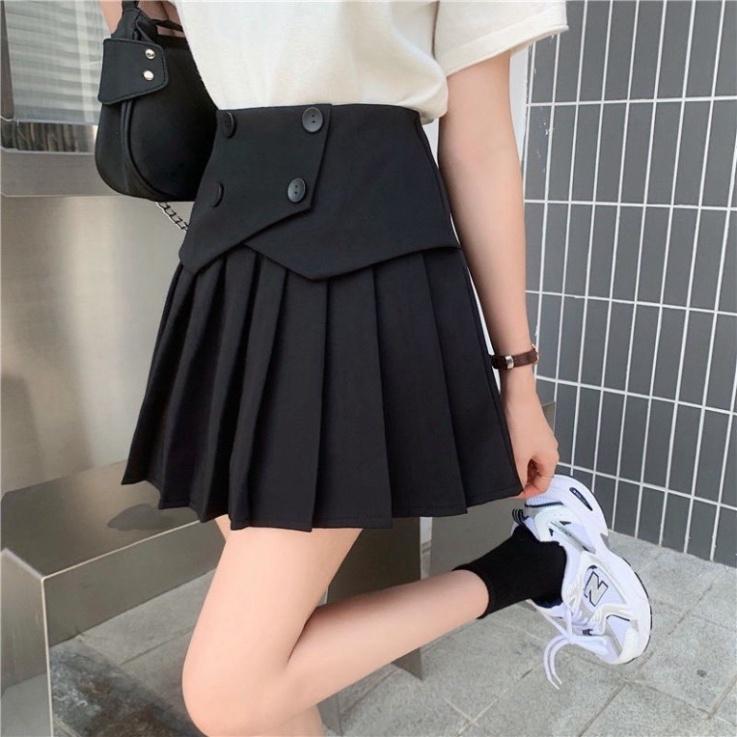 Chân váy xếp ly 4 khuy
