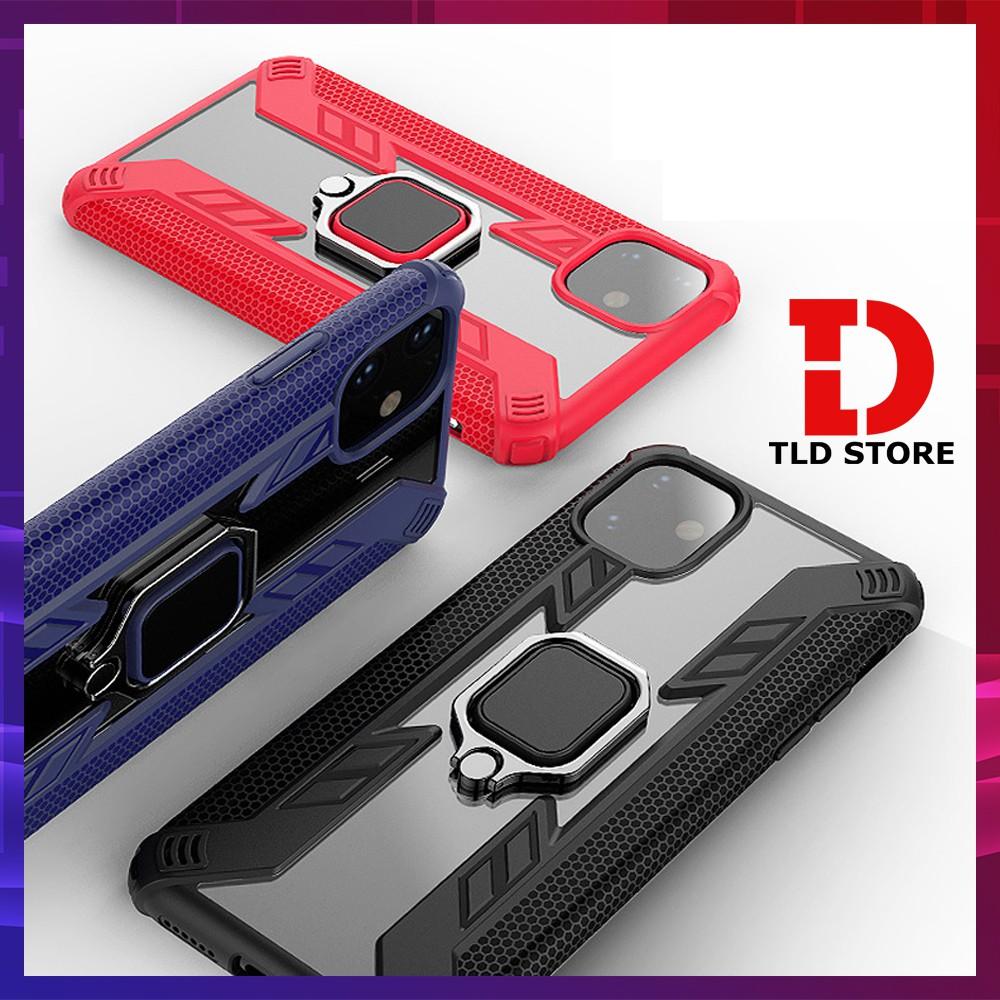 Ốp lưng cho iPhone 7 8 6 6s Plus X XR XS Max 11 Pro Max SE 2020 iRON MAN nhẫn xoay TRONG SUỐT chống sốc
