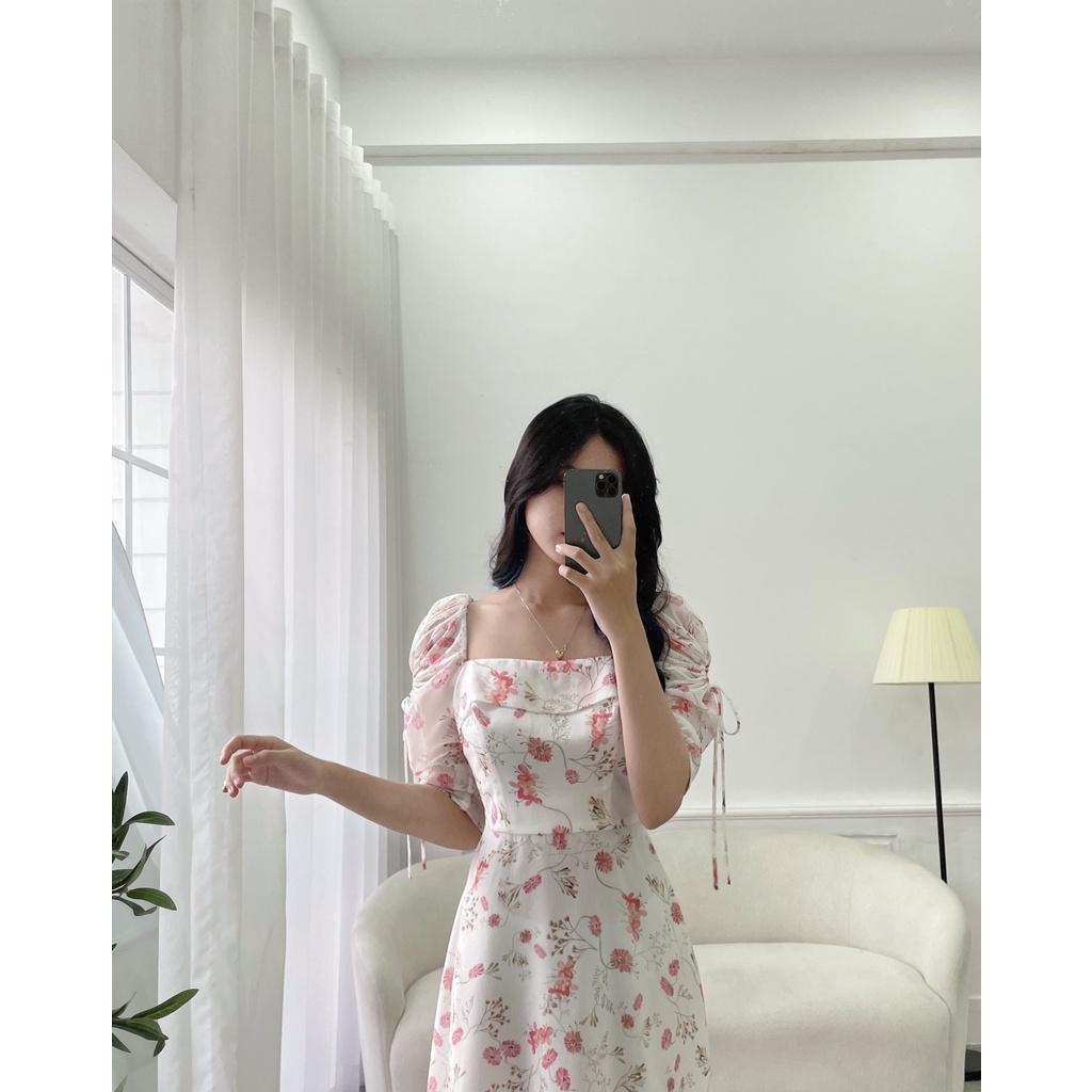 TIELA Đầm váy hoa tay nhún - Lala Dress