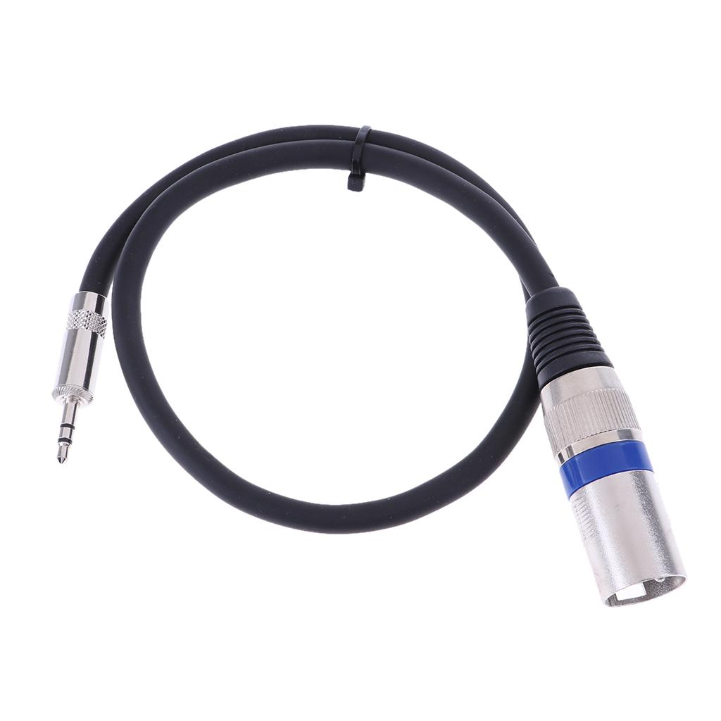 Mini Jack 3.5mm (1/8 Inch) TRS Stereo Male To XLR Male Balanced Cable