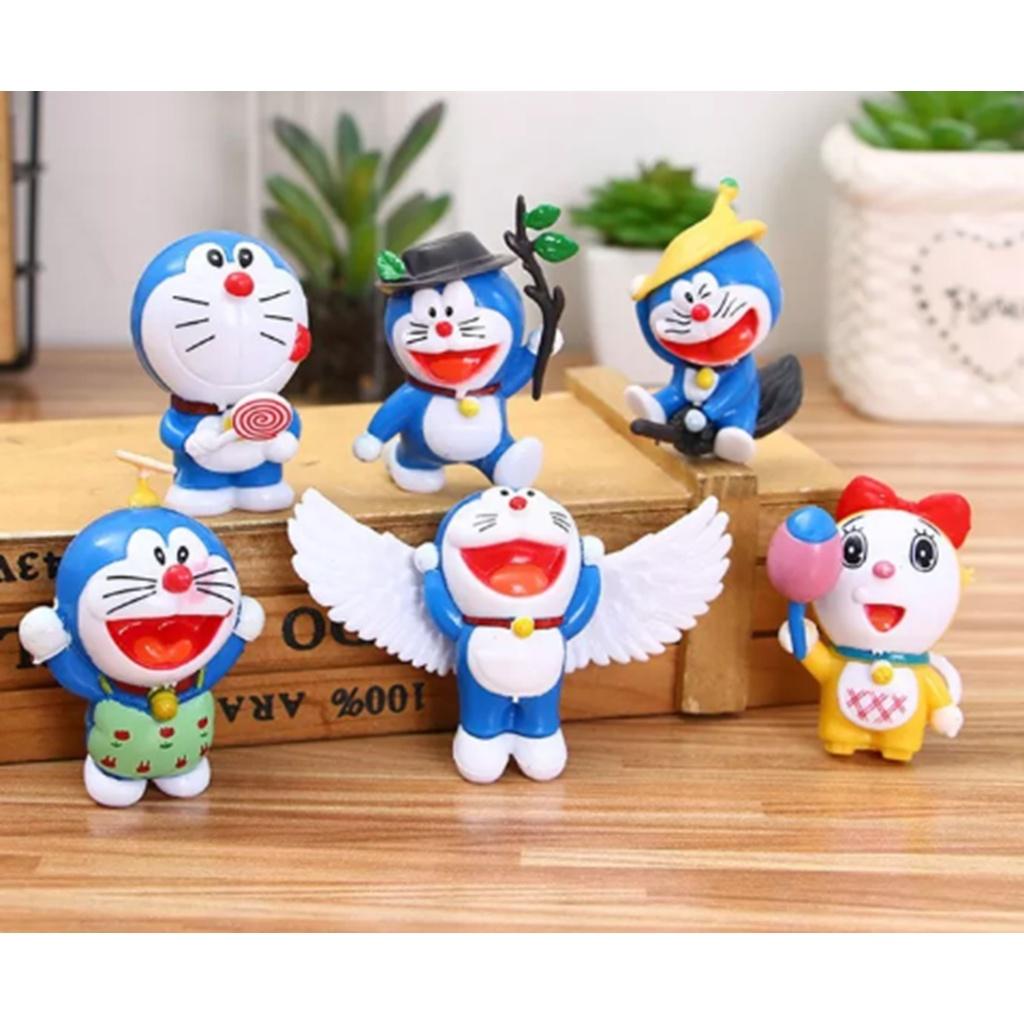 Bộ Mô Hình 1 nhân vật trong bộ 6 nhân vật Doraemon Thiên Thần hoạt hình Doraemon dễ thương
