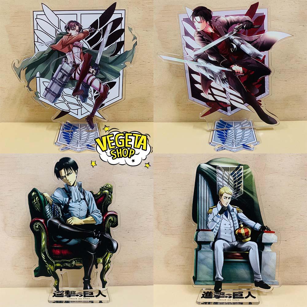 Mô Hình Tượng Standee Acrylic Mica 2 mặt - Attack On Titan - Eren Mikasa Armin Erwin Levi Hange Bertolt Annie Reiner AOT