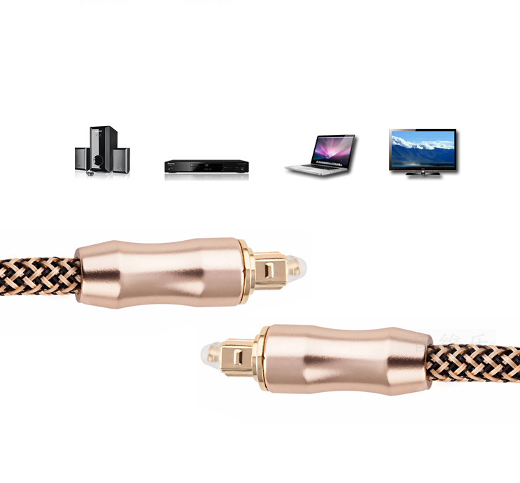 Cáp Quang Toslink Optical Đầu Mạ Vàng 24k Dài 20m - Hàng Nhập Khẩu