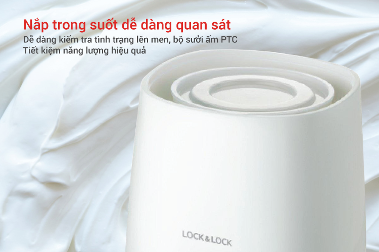 Máy Làm Sữa Chua Lock&Lock EJY110SLV (1000ml) - Hàng chính hãng