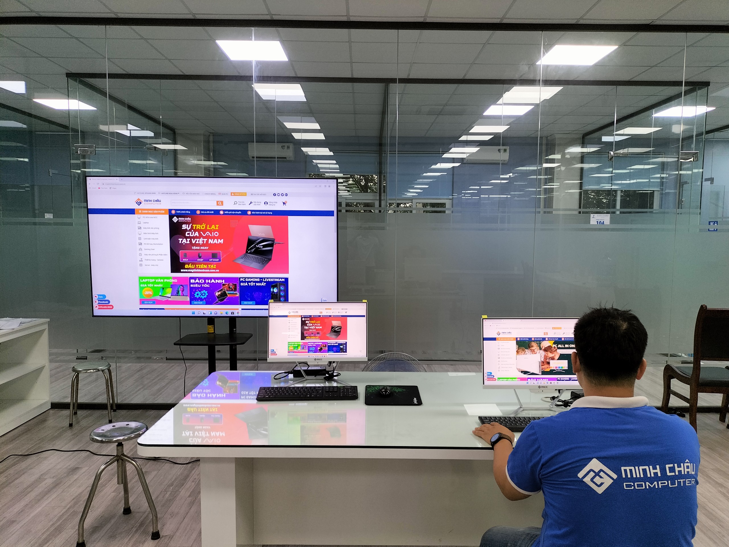 Bộ máy tính All-In-One MCC 3282P24 i3 3220, Ram 8G, SSD 240G, màn hình 24 inch Full HD - Hàng chính hãng