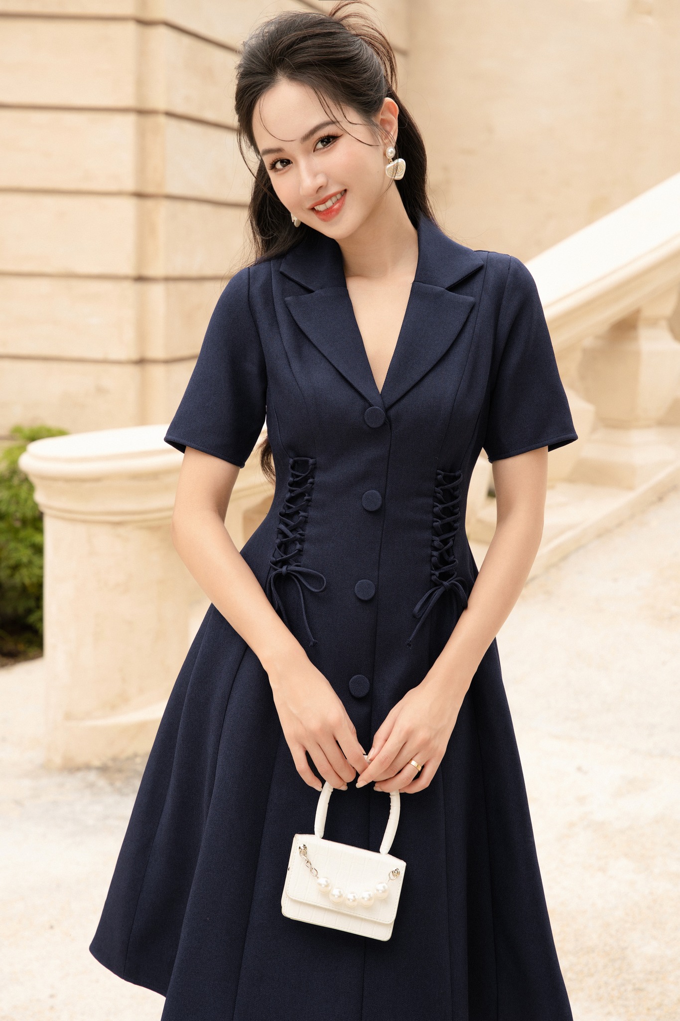 OLV - Đầm Shaun Drawstring Dress