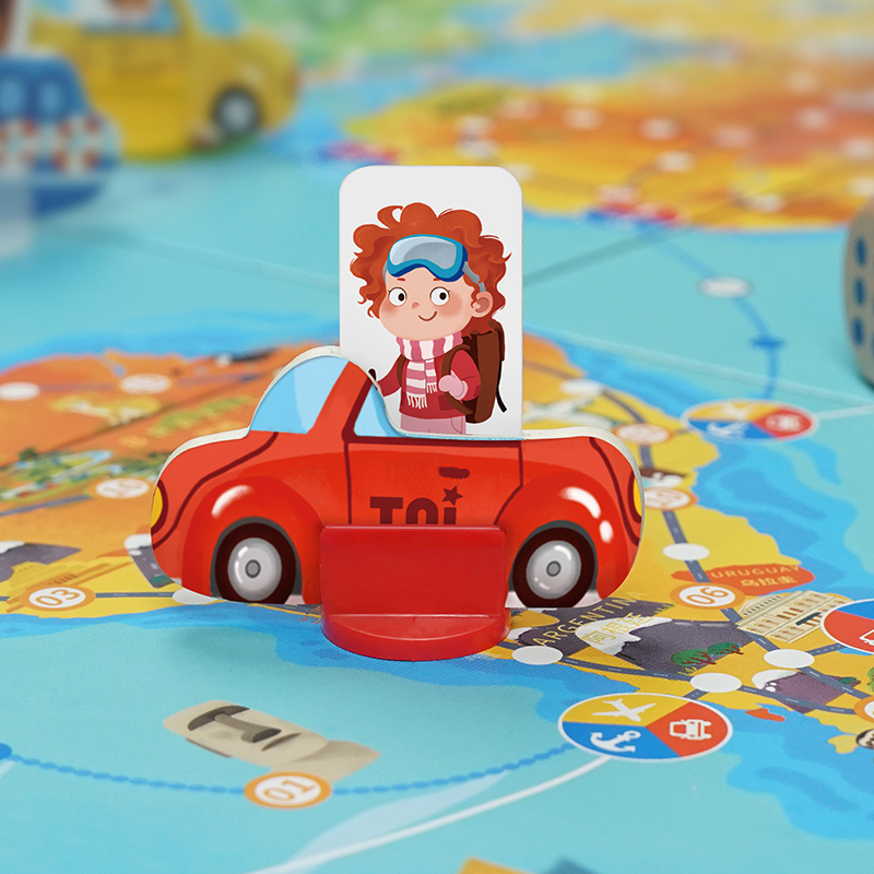 Trò chơi board game DU LỊCH VÒNG QUANH THẾ GIỚI chính hãng TOI Travel Around The World TPZY218