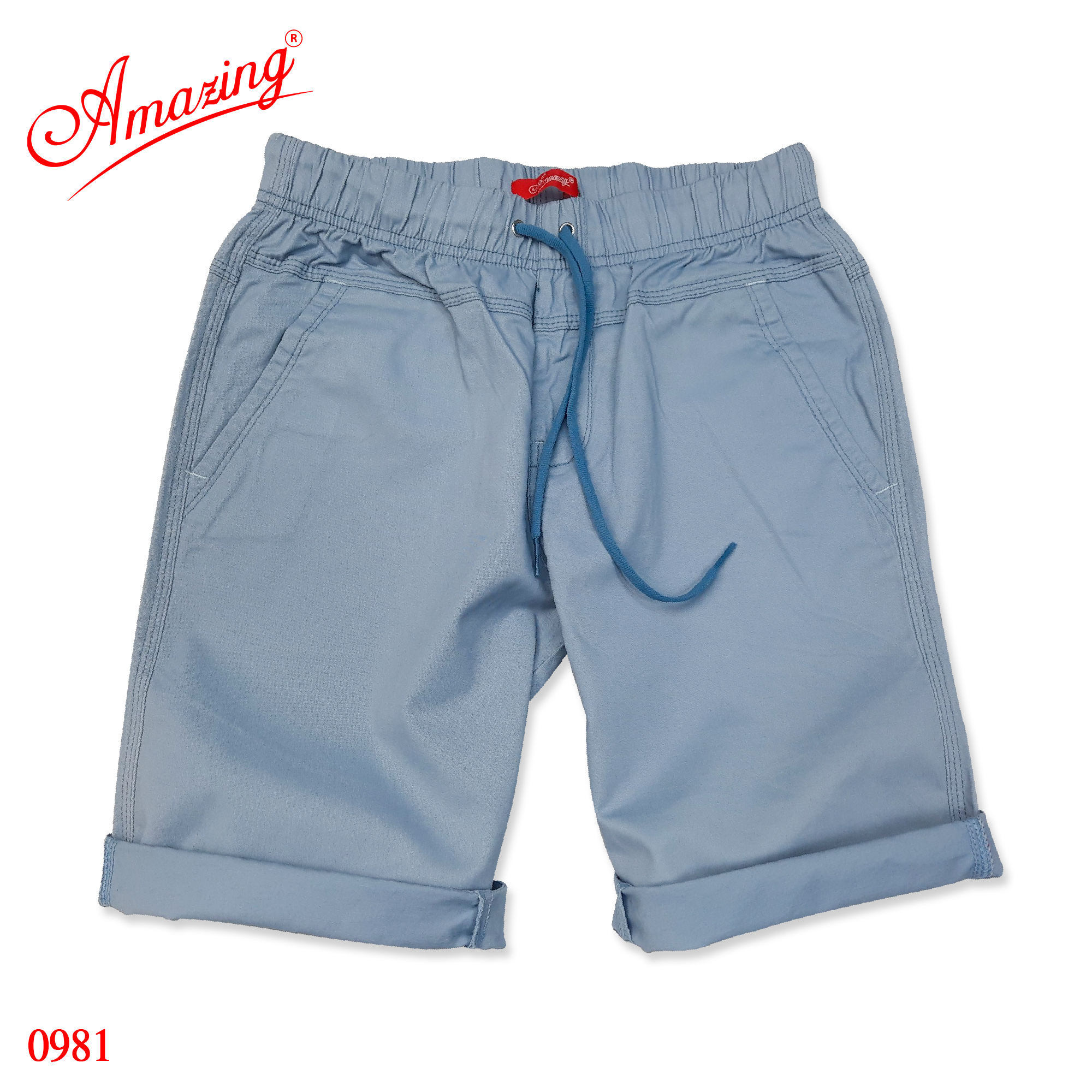 Quần đùi, short kaki nam Amazing, dáng thể thao, big size, lưng thun, dây rút, thoải mái vận động