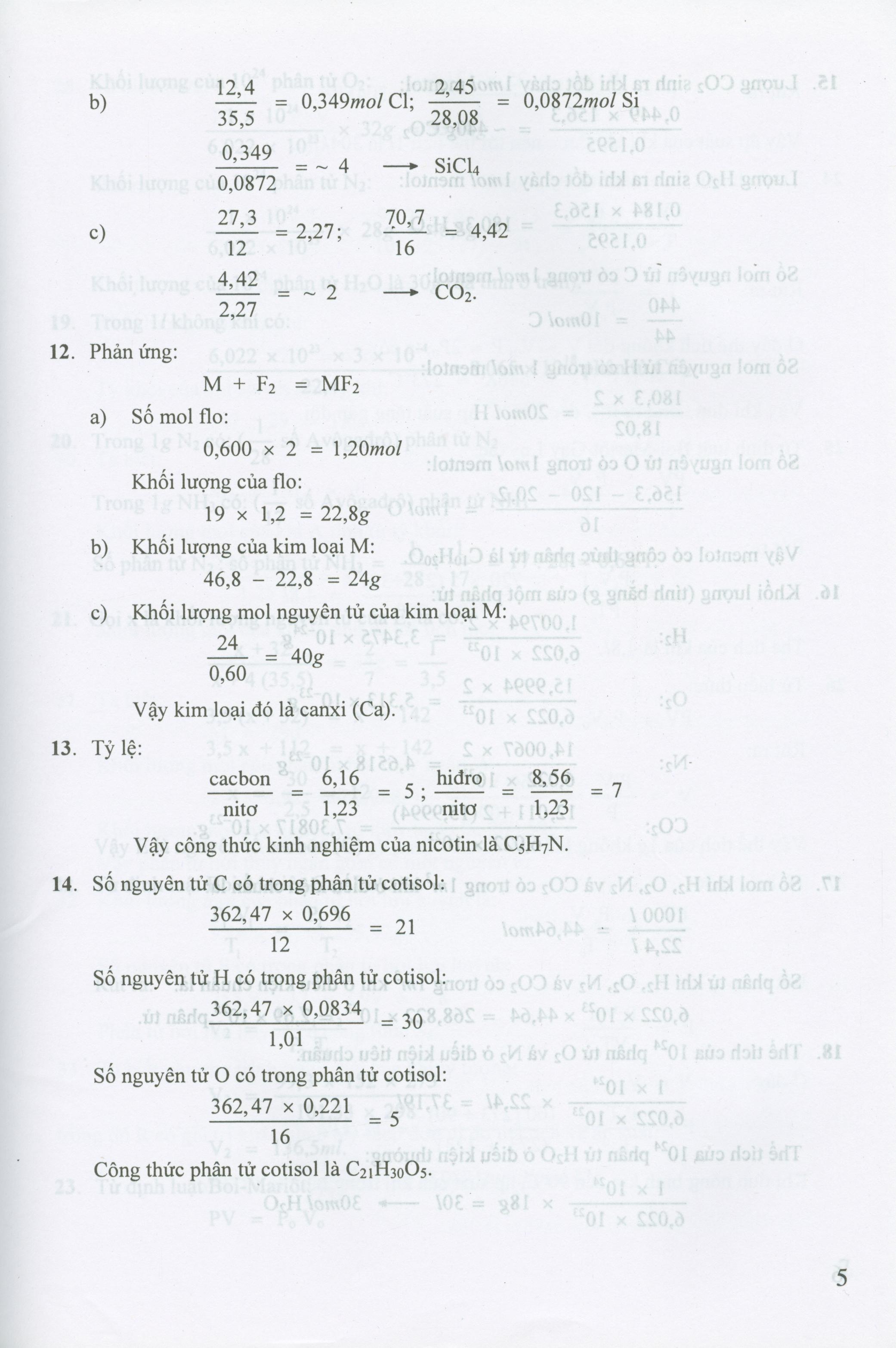 Hình ảnh Bài Tập Hóa Học Vô Cơ, Quyển II - Lý Thuyết Đại Cương Về Hóa Học (Trả Lời Câu Hỏi Và Giải Bài Tính)