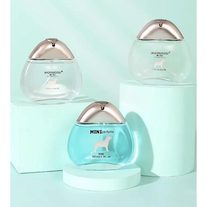 Nước Hoa Khử Mùi Dành Cho Chó Mèo AIGOUGOU Mini 50ml - Lưu Giữ Hương Thơm 24h