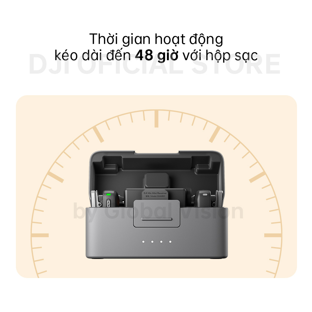 Bộ micro không dây cài áo DJI Mic Mini nhỏ gọn nhẹ, khử ồn chất lượng (DJI Mic Mini) - Hàng chính hãng