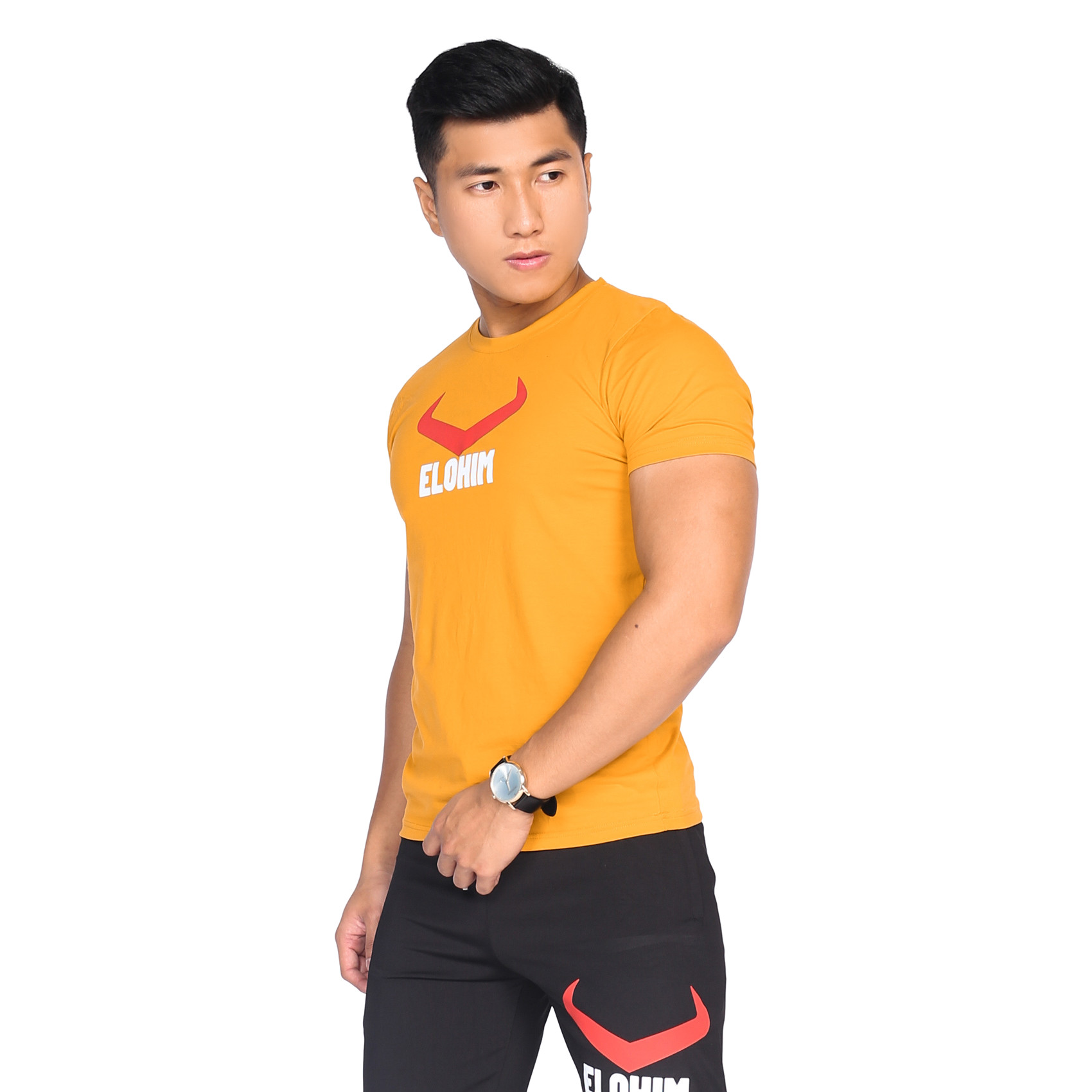 ÁO THỂ THAO LOGO ELOHIM CLASSIC - VÀNG ĐỎ
