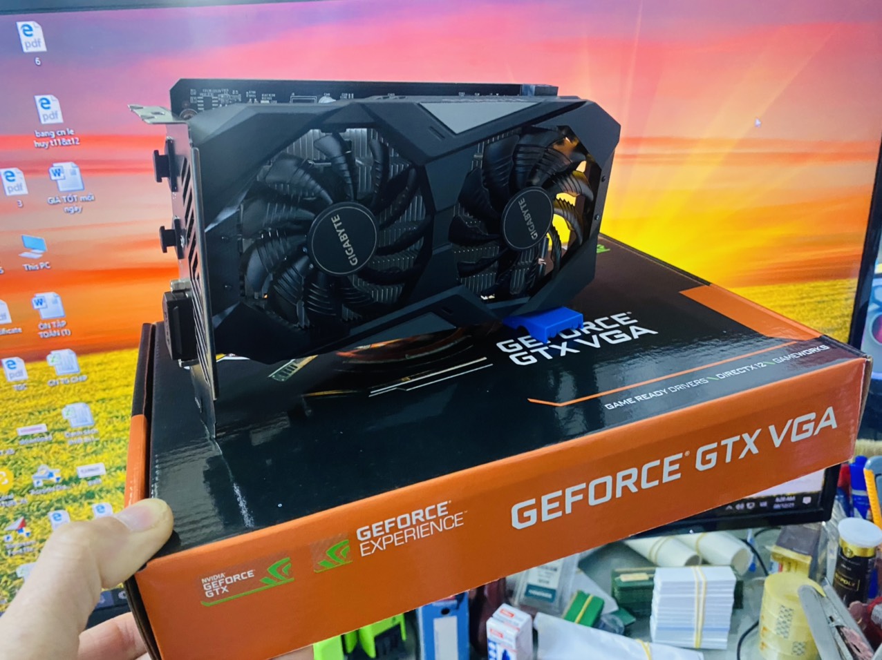 VGA GIGABYTE GeForce GTX 1650 4GB/D6/2FAN - HÀNG CHÍNH HÃNG