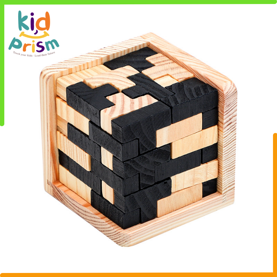 Đồ Chơi Xếp Hình Tetris 3D - Đồ Chơi Rubik Bằng Gỗ 54T 54L sáng tạo hỗ trợ phát triển trí não cho bé - Đồ Chơi giáo dục