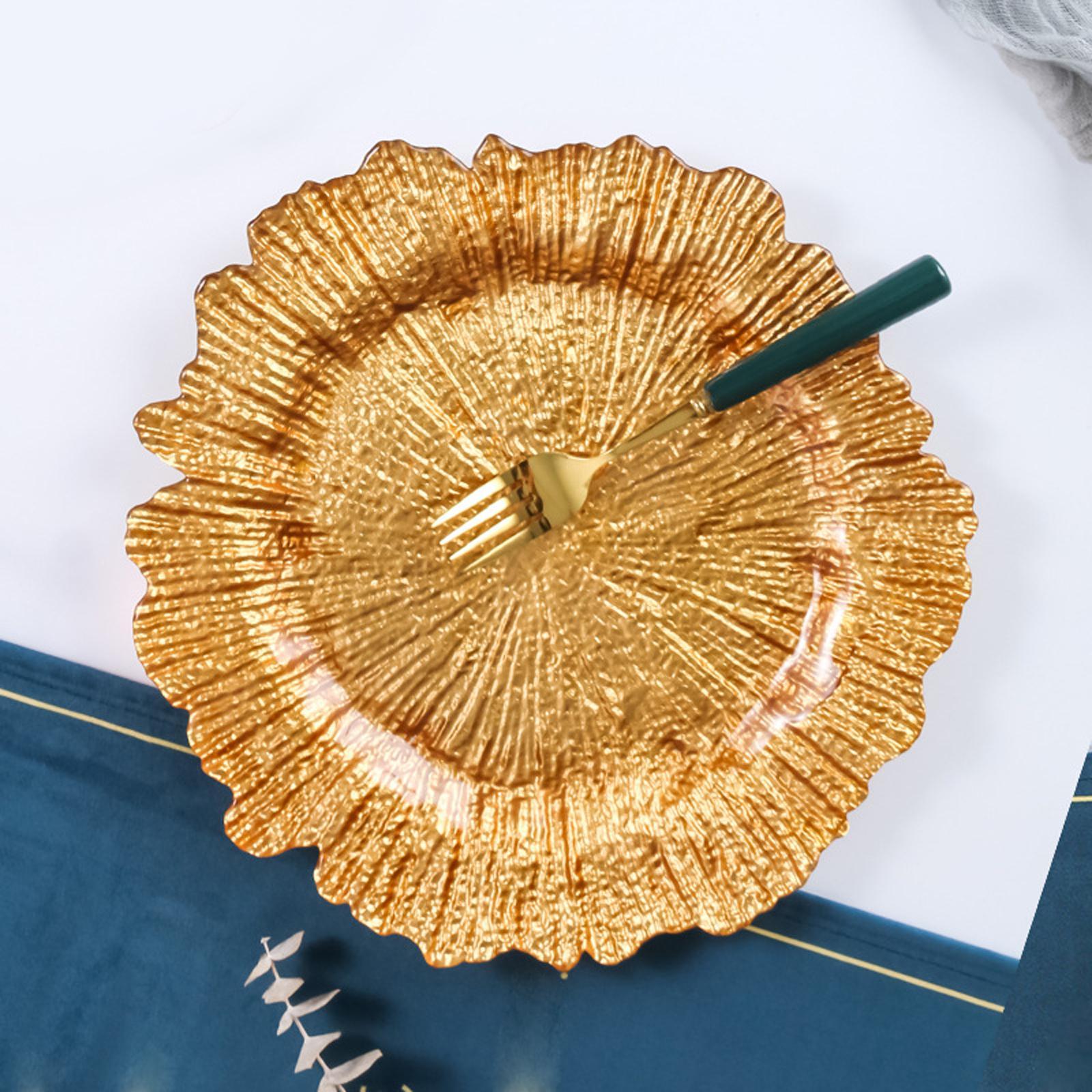 Glass Plate Decorative Tray Fruit Plate for Party Events Dinner Decor