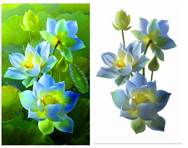 Tranh đính đá nhẫn một chút sóng yên gió lặng VS125 - 75 x 50 cm - chưa đính