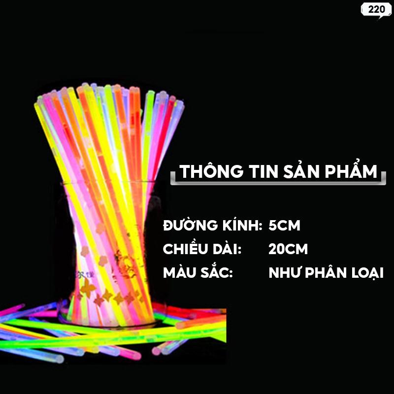 combo 100 Thanh Phát Sáng Dạ Quang Đi Dự Concert Đi Coi Ca Nhạc Sáng Liên Tục 4-5 Giờ 220