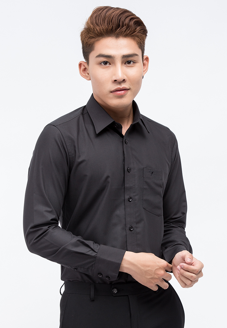 Áo Sơ Mi Dài Tay Màu Tencel-Spun Regular Fit 325 Vĩnh Tiến - VM5-G503