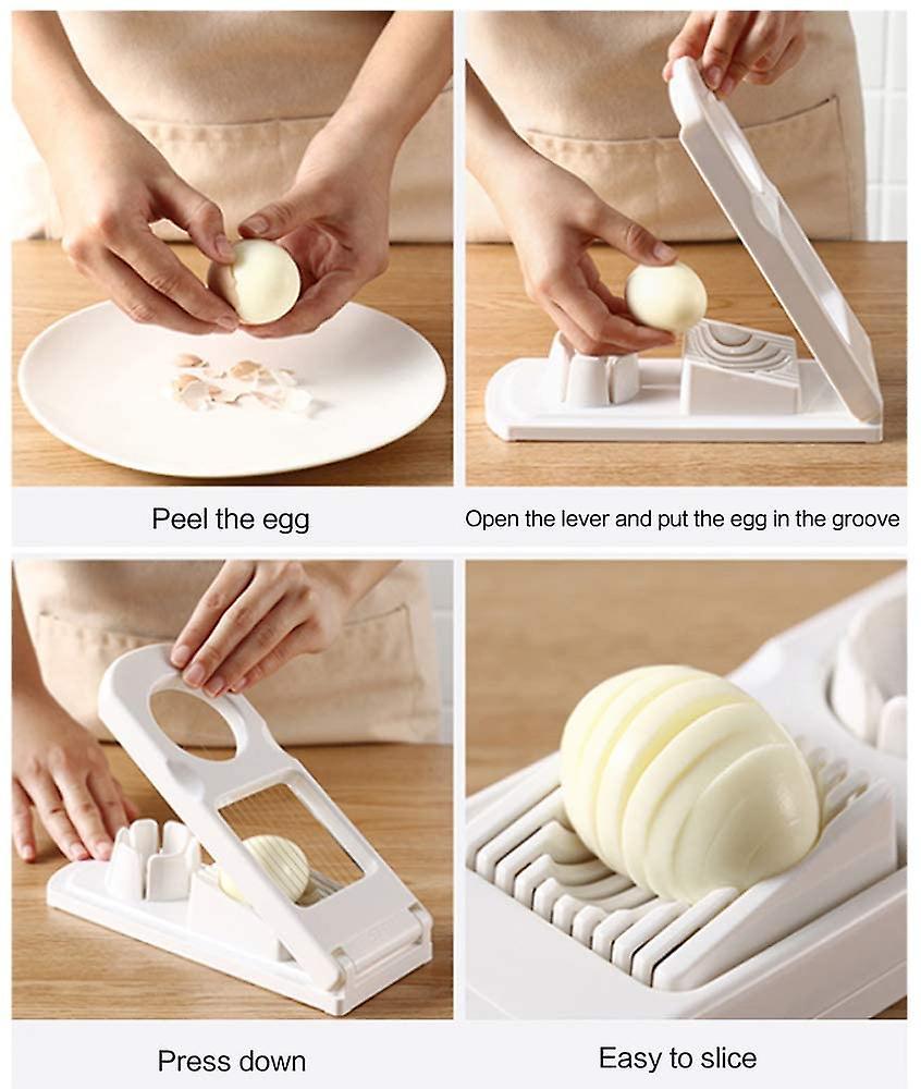 Máy cắt trứng Máy cắt trứng 2 trong 1 Máy cắt trái cây bằng thép không gỉ cho dâu tây