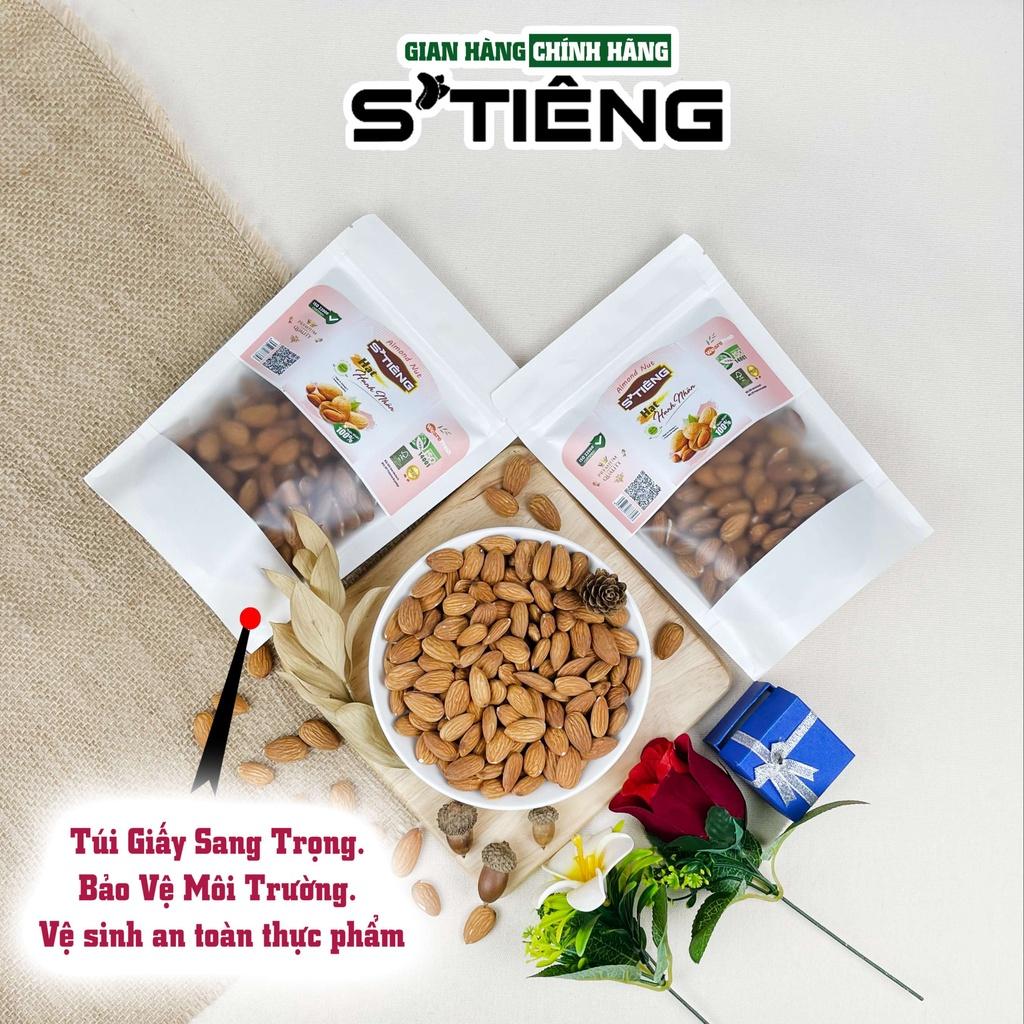 500Gr Hạt Hạnh Nhân Mỹ Tươi Sống - Sấy Chín Nguyên Vị STIENG