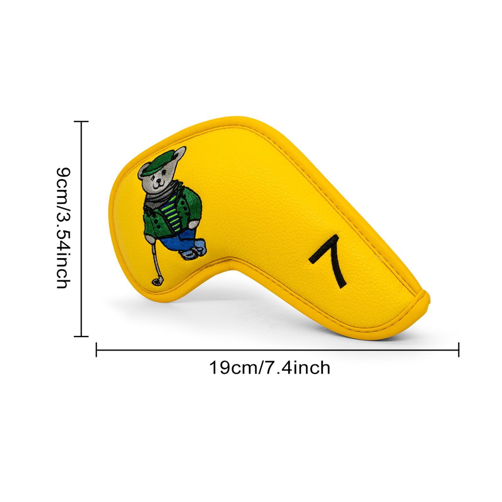 10Pcs Golf Iron Headcover Protector Guard Outdoor Sports Golf Accessories 4-9,P,S,A,X Gift for Golfers Golf Wedge Covers Club Head Cover