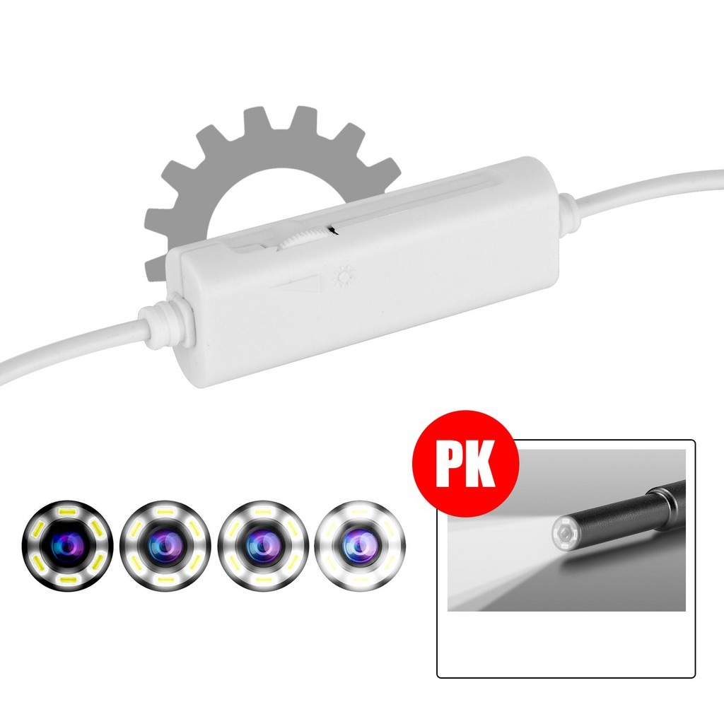 Camera Nội Soi Tai Mũi Họng Dụng Cụ Lấy Ráy Tai Đa Năng 3 Trong 1 HD Đường Kính 3.9mm Dùng Cho PC, Laptop, Android AN103 - Hàng Nhập Khẩu