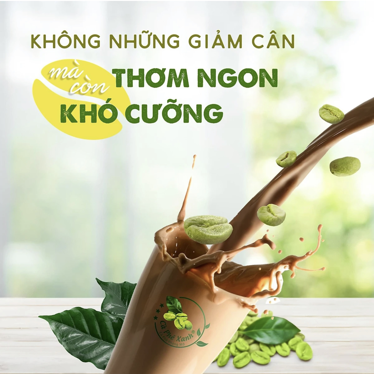 Combo 2 Cà Phê Xanh Kháng Mỡ Thiên Nhiên Việt, mỗi hộp 30 gói