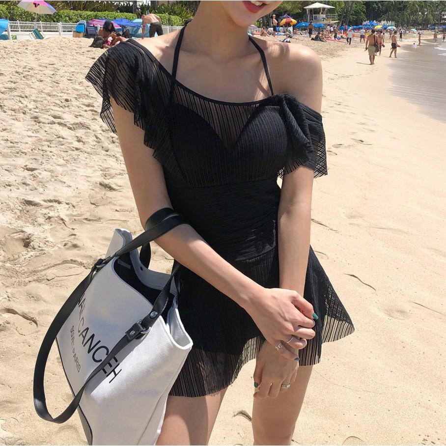 Bikini Đồ Bơi Nữ Kín Đáo Dạng Váy - Áo Bơi Liền Thân Che Bụng Béo