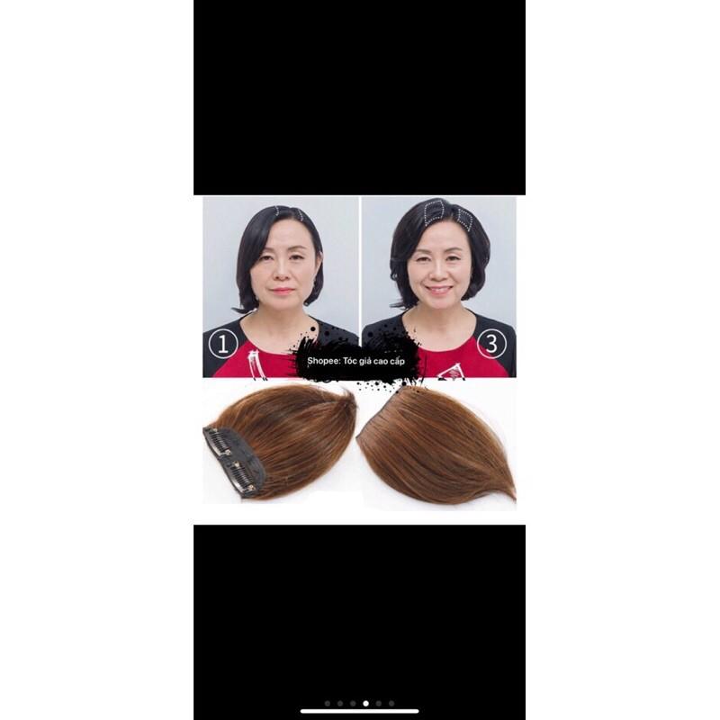Tóc giả kẹp phồng 2 bên ngắn