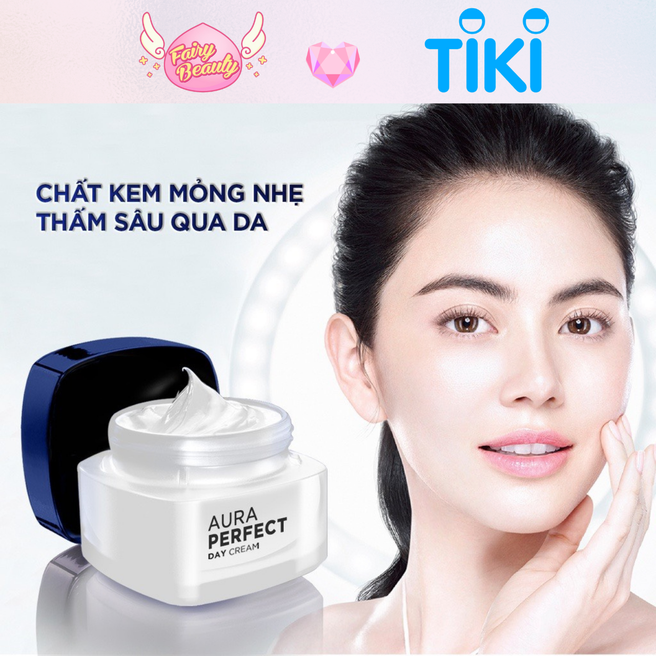 Kem Dưỡng Ban Đêm Giúp Trắng Sáng Và Đều Màu Da Hoàn Hảo Aura Perfect Night Cream 50ml