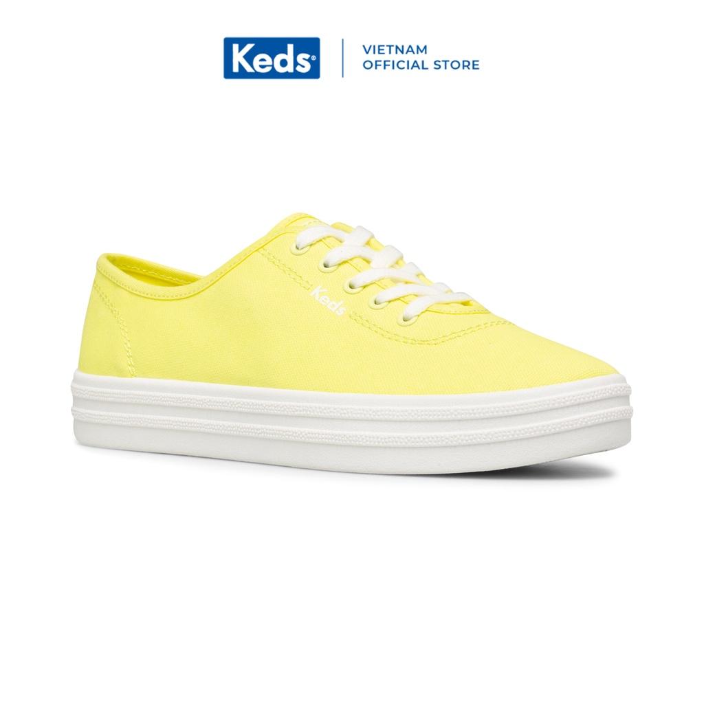 Giày Keds Nữ- Breezie Canvas Neon Yellow- KD065865WF