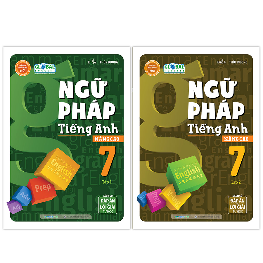 Combo Ngữ Pháp Tiếng Anh Nâng Cao Lớp 7 (2 Tập)