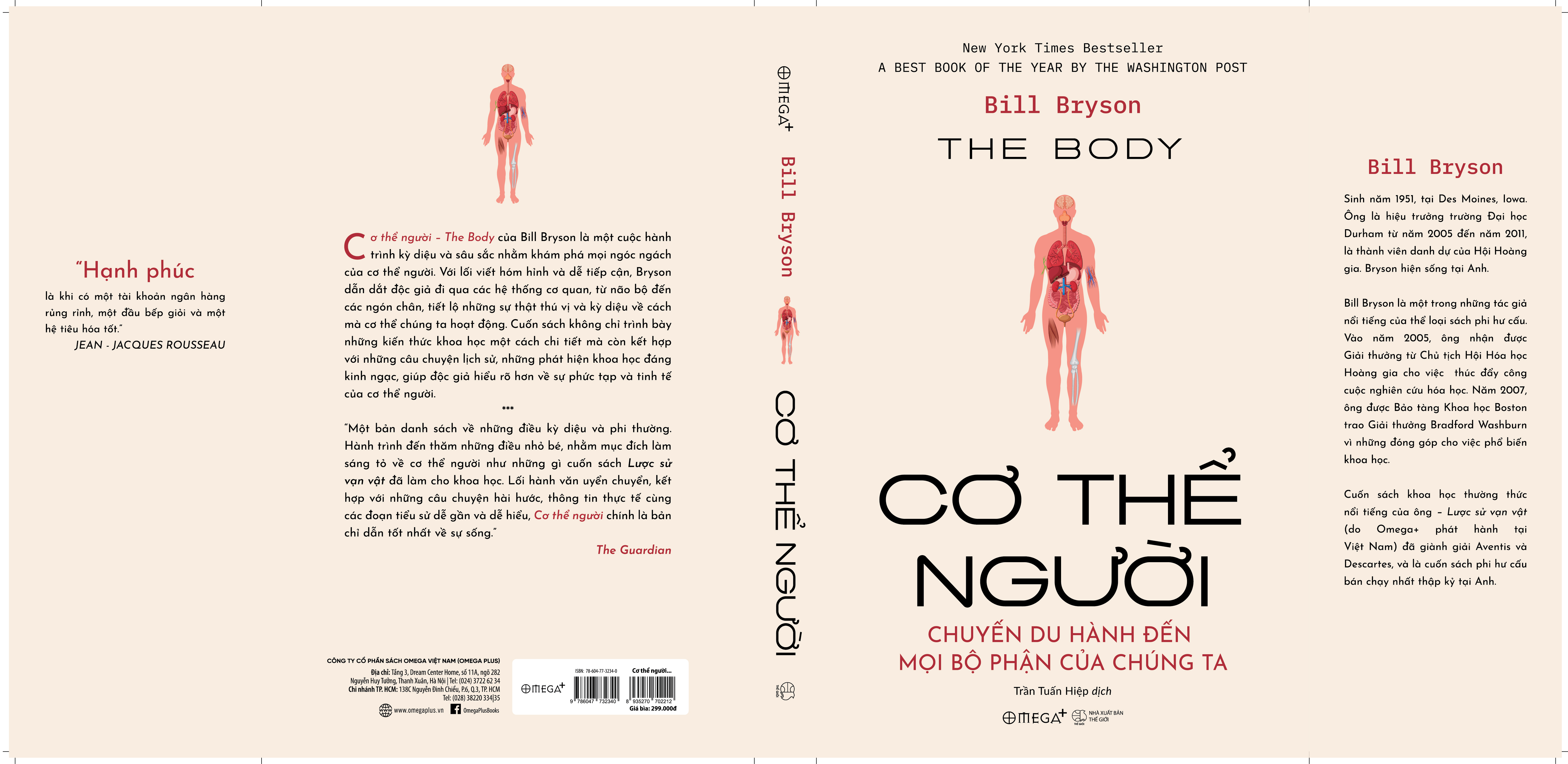 Cơ Thể Người - The Body - Chuyến Du Hành Đến Mọi Bộ Phận Của Chúng Ta (Bill Bryson) - Omega Plus