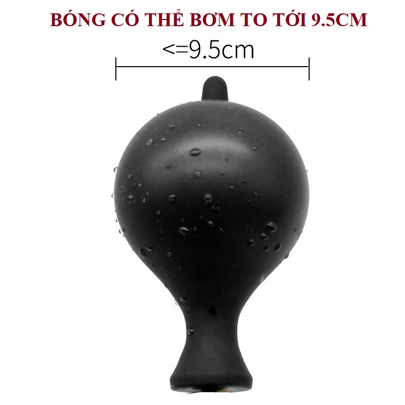 Bộ Bơm + Bóng tập Cơ tay Màu Đen bơm 9.5cm