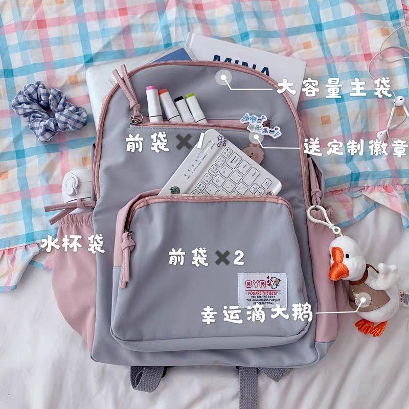 MIX COLOR BACKPACK + móc khoá