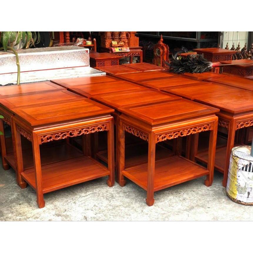 Bàn gỗ hương đá (cao 70cm, mặt 40x60 cm)