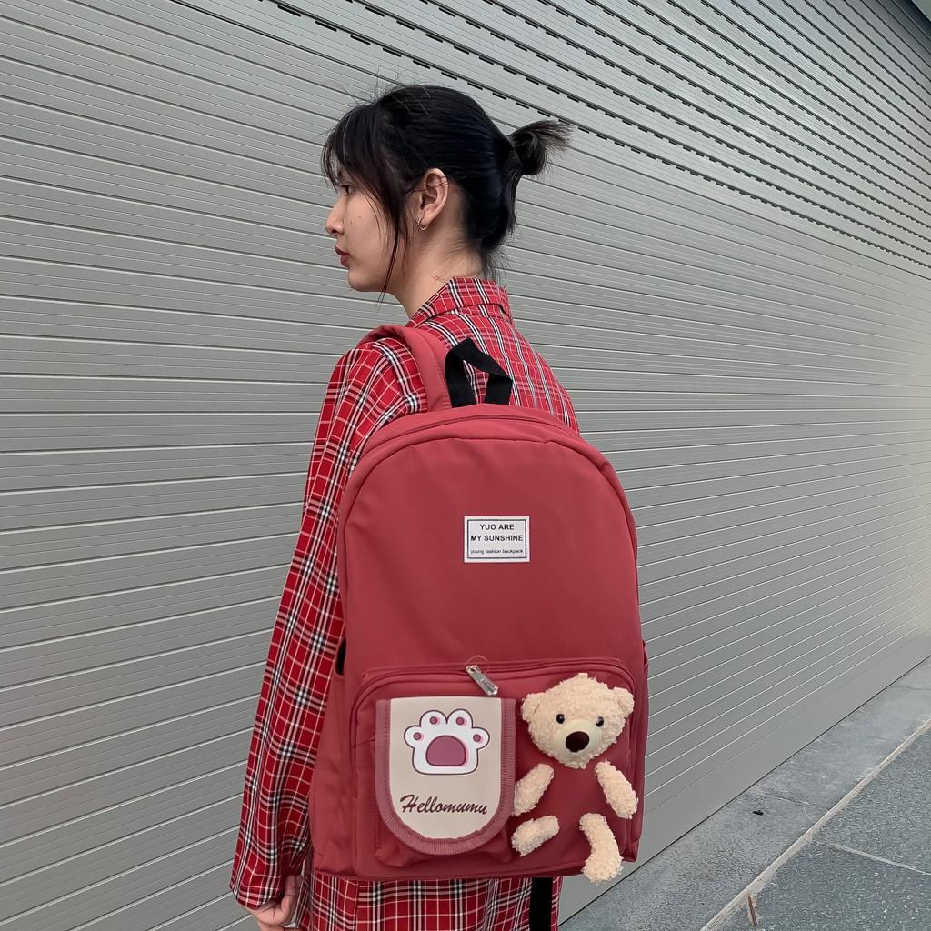 Balo Ulzzang chống nước, Phong Cách Hàn Quốc Siêu Đẹp Cực Dễ Thương,