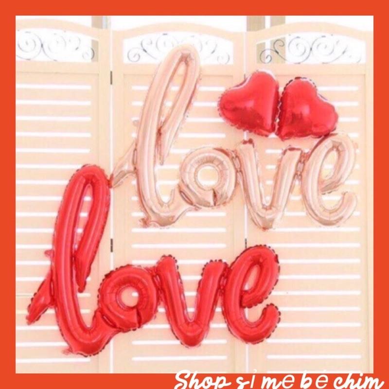 Bóng bay chữ love liền size to chọn màu
