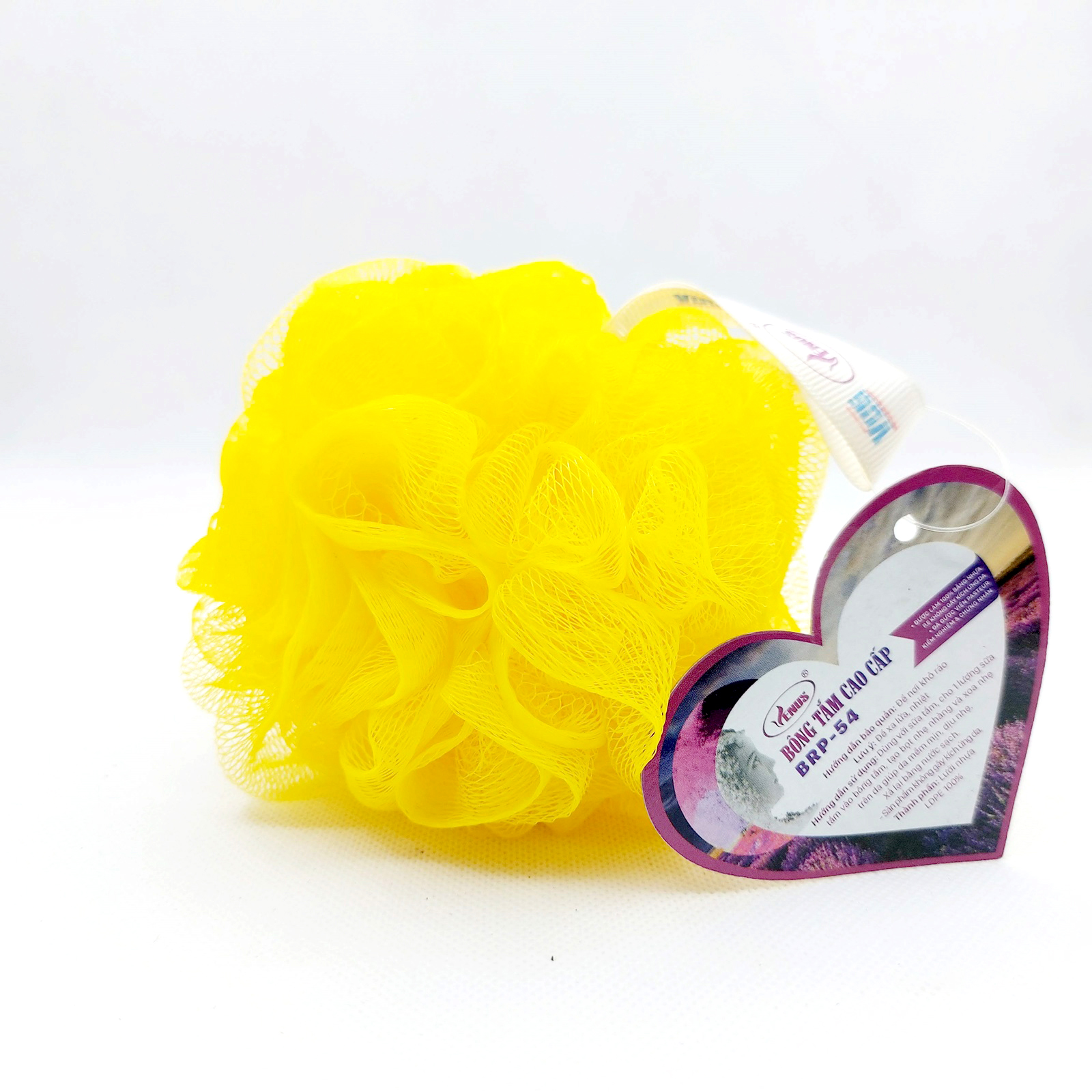 Bông tắm tròn cao cấp Venus BRP-54-Tạo bọt nhiều, tấy da chết, thẩm thấu sữa tắm nhiều,massge thư giãn