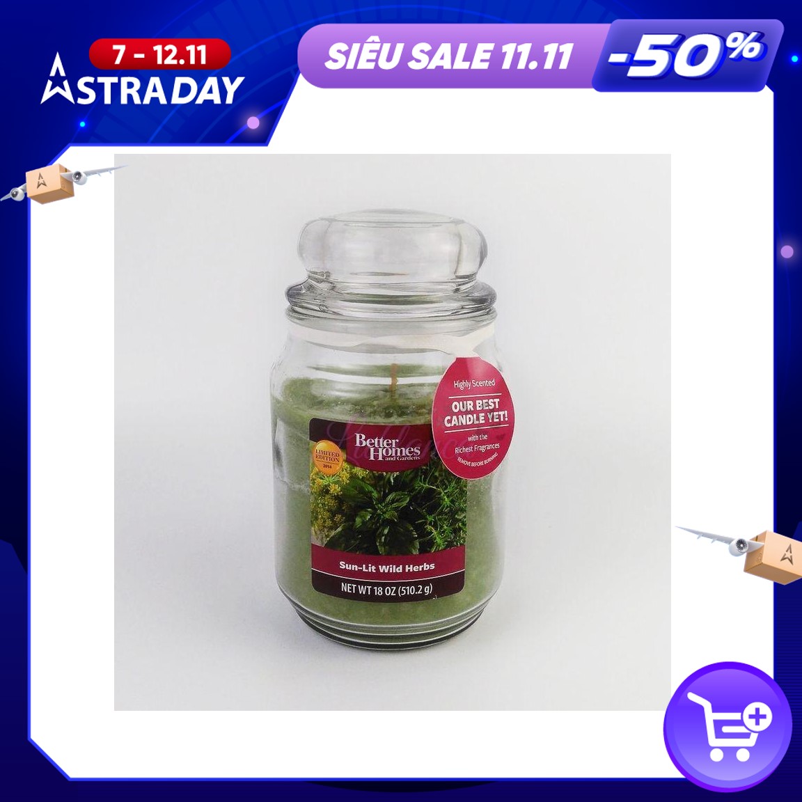 NẾN HŨ THƠM BETTER HOMMES AND GARDENS Sun-Lit Wild Herbs 510,8GR